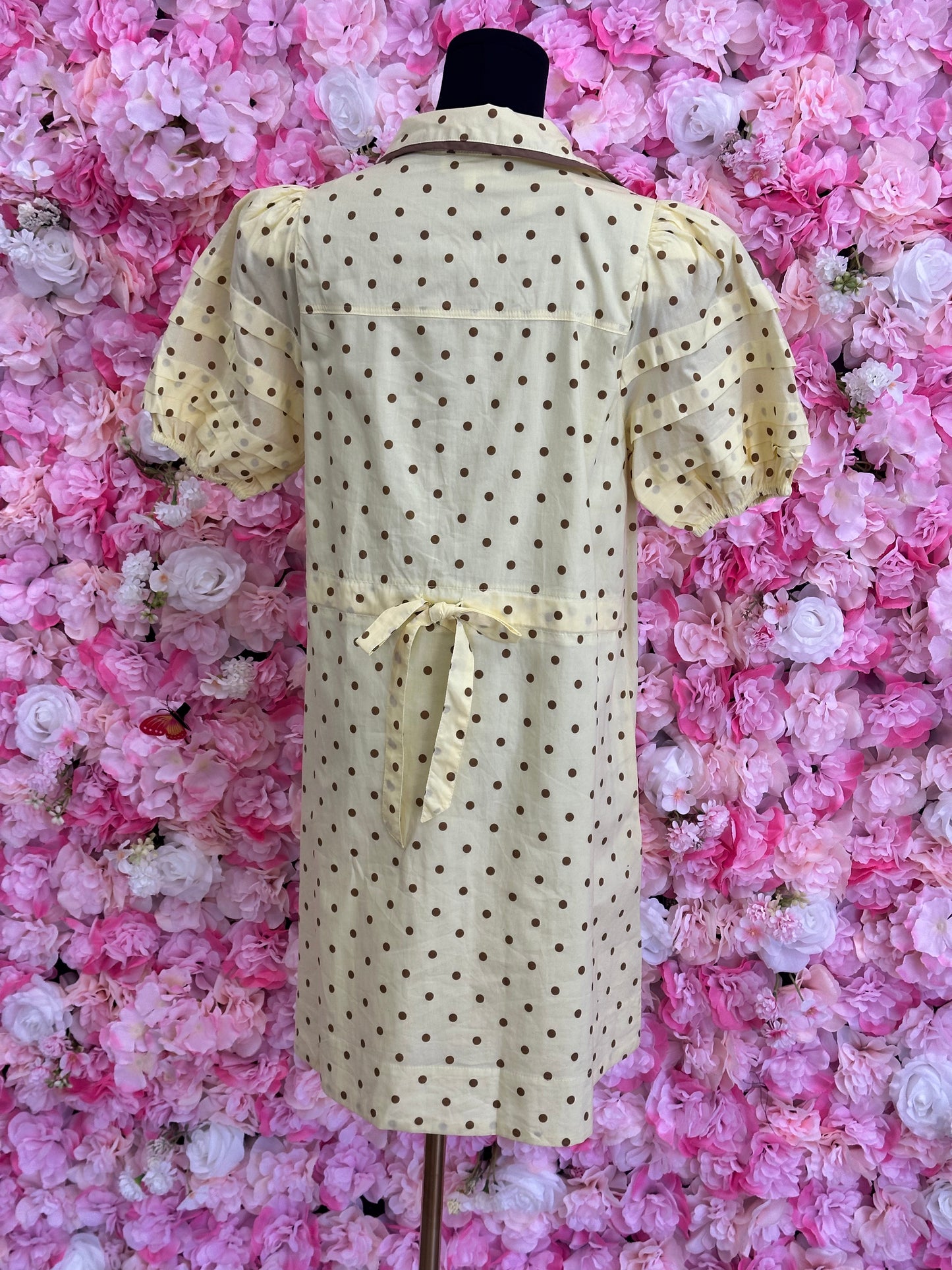 yellow polka dress