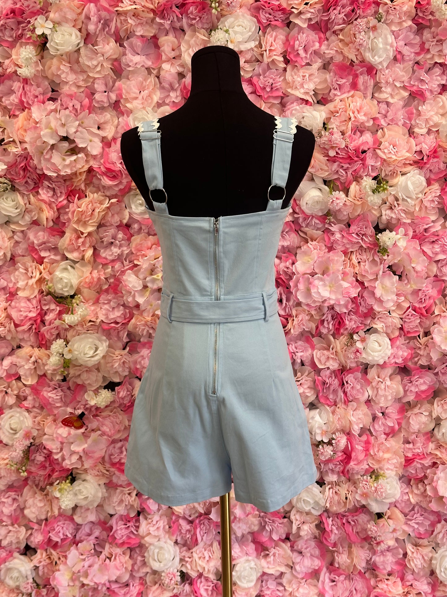 blue romper
