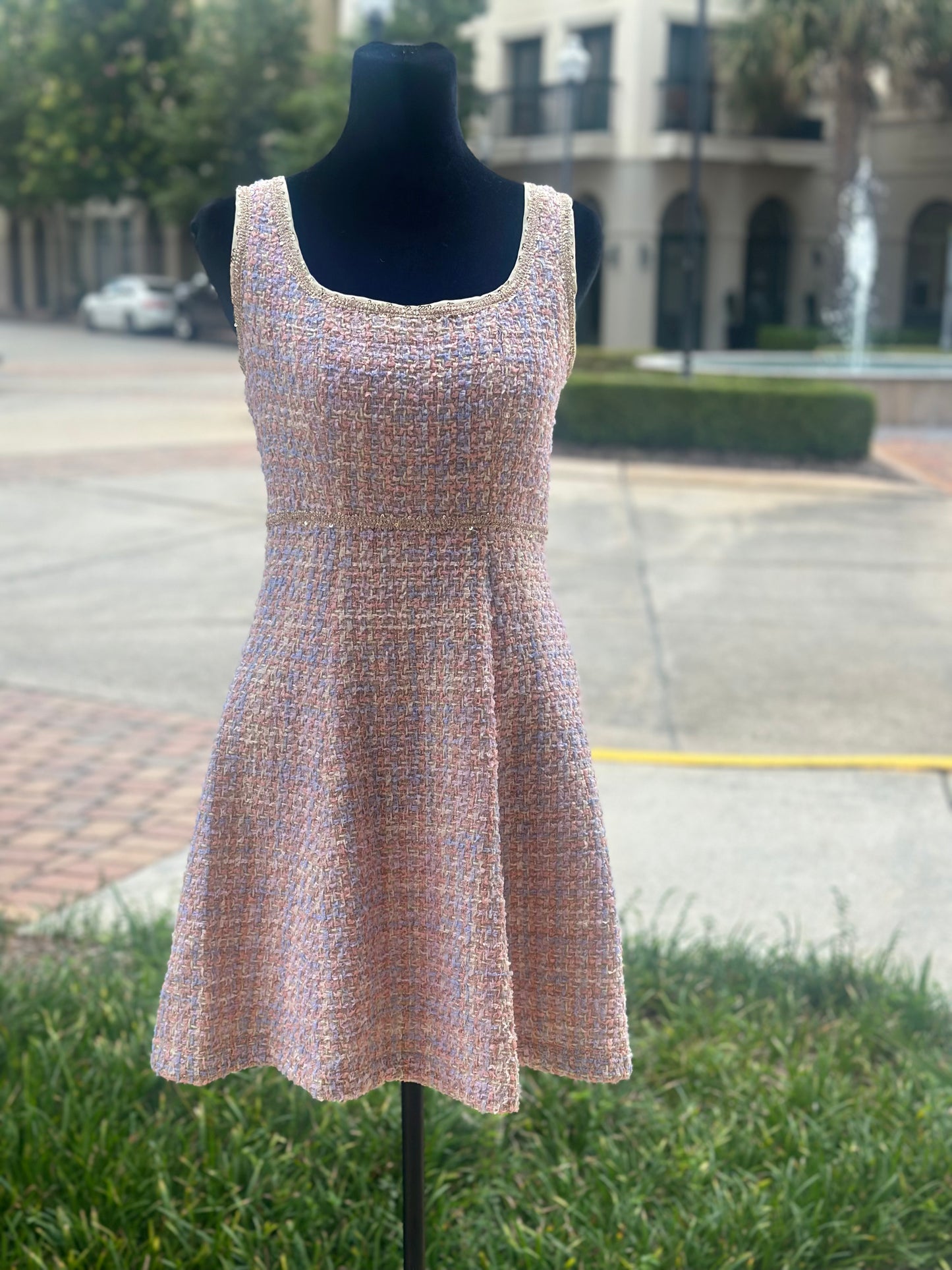 pink tweed
