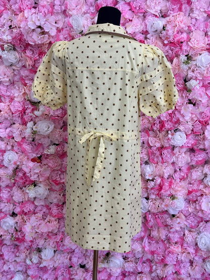 yellow polka dress