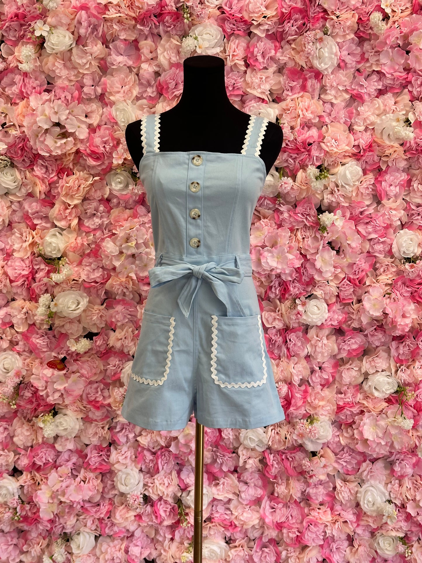 blue romper