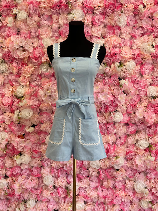 blue romper